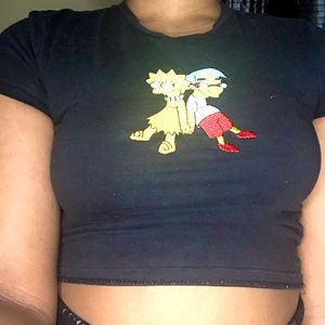 Crop simpsons tee
